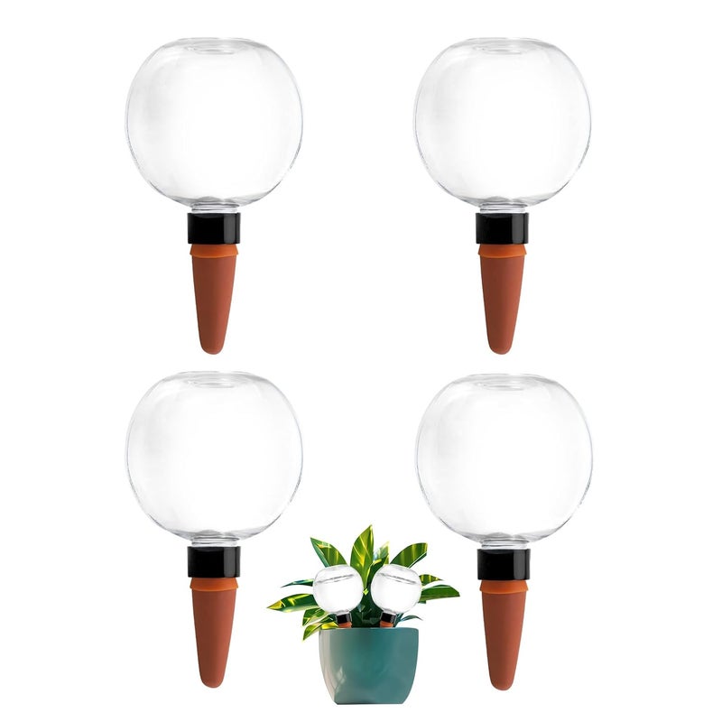 Ansberta 4 Pack Plant Watering Globes 17oz Self Watering Planter Insert Indoor/Outdoor Plant Watering Devices for Automatic Drip Irrigation - Image 1